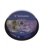 Verbatim DataLifePlus DVD+R 4.7GB 16X LightScribe 10ks Spindle (710712)