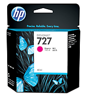 Inkoustová náplň HP 727 purpurová (40 ml) (B3P14A)