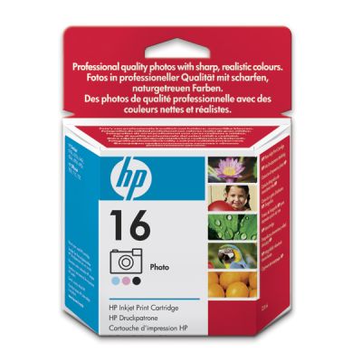 HP 16 tříbarevná fotografická inkoustová tisková kazeta (23 ml) (C1816AE)