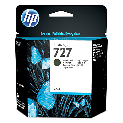 Inkoustová náplň HP 727 matná černá (69 ml) (C1Q11A)