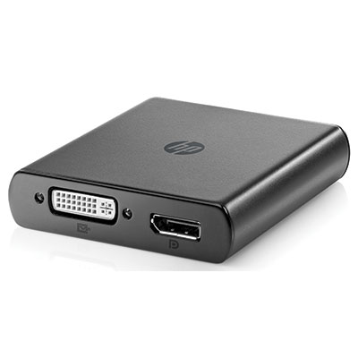 Grafický adaptér HP USB - DisplayPort, DVI-I (VGA adapter) (C5U89AA)