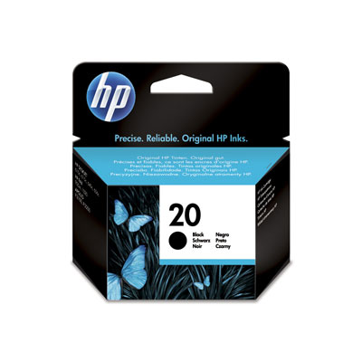 Inkoustová náplň HP 20 černá (28 ml) (C6614DE)