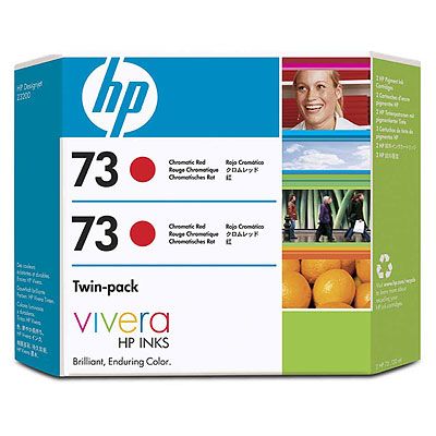 HP 73 dvojité balení chromatické červené inkoustové kazety (130ml) (CD952A)