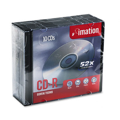 Imation CD-R (10-Pack) Slim 52x 700MB (61338)