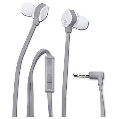 Špuntová stereofonní sluchátka HP H2300 In-Ear Pearl White, bílá (H6T15AA)