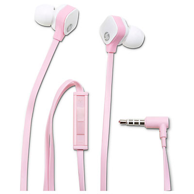 Špuntová stereofonní sluchátka HP H2300 In-Ear Blink Pink, růžová (H6T17AA)