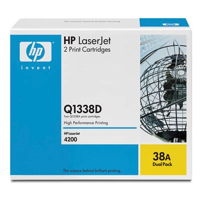 Toner do tiskárny HP 38A LaserJet černý, dvojbalení (Q1338D)