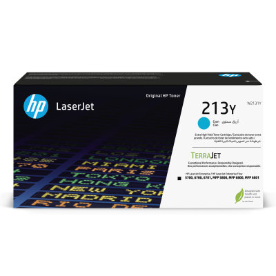 Toner do tiskárny HP 213Y azurový (W2131Y)