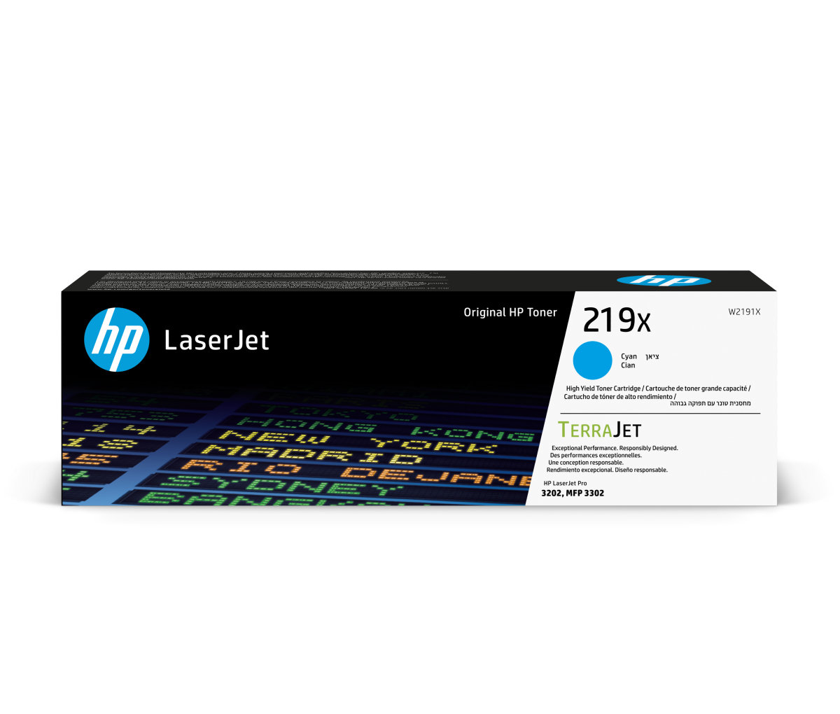 Toner do tiskárny HP 219X azurový (W2191X)