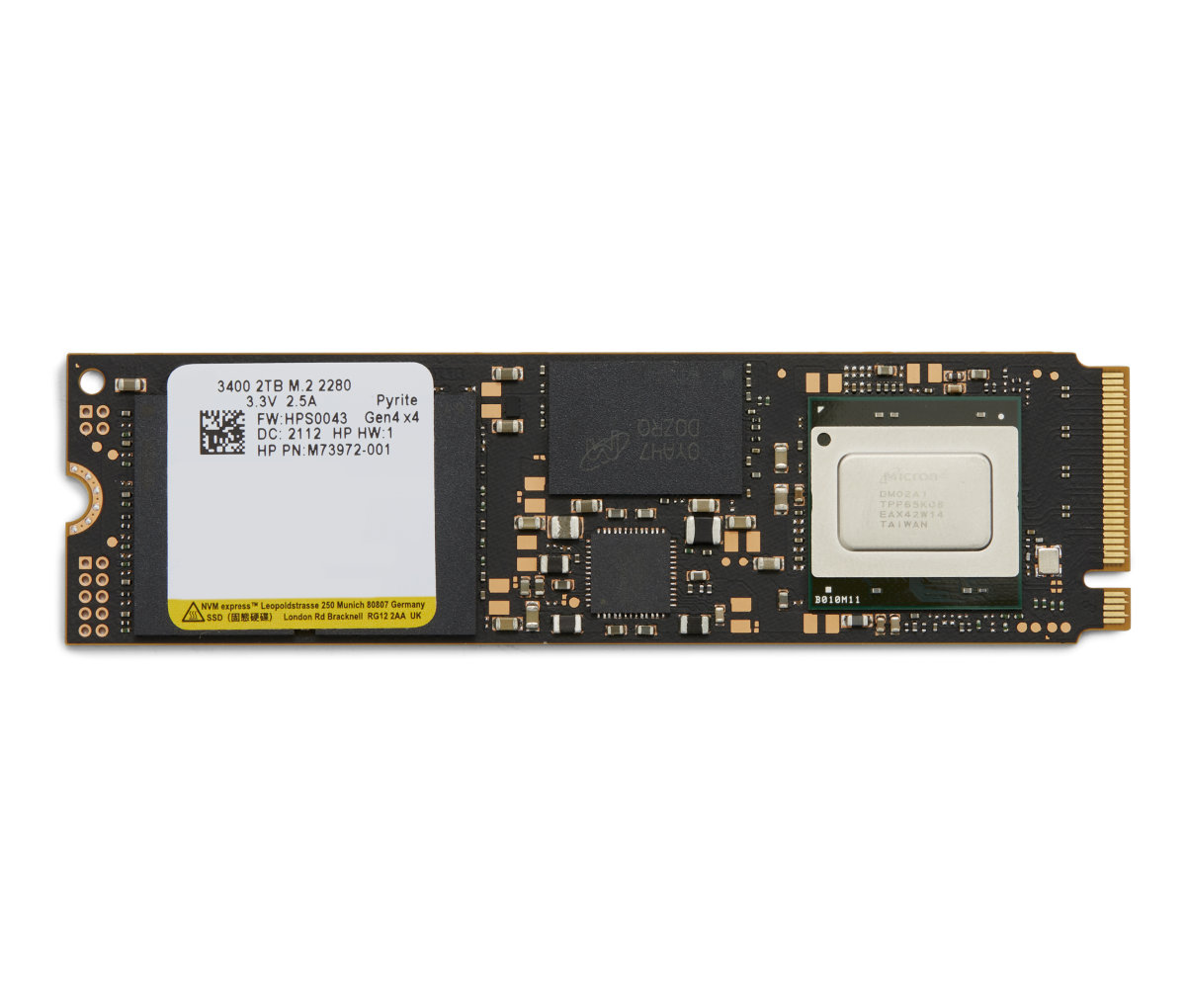 M.2 SSD disk HP - 2 TB PCIe 4x4 NVMe (AL0N0AA#ABB)