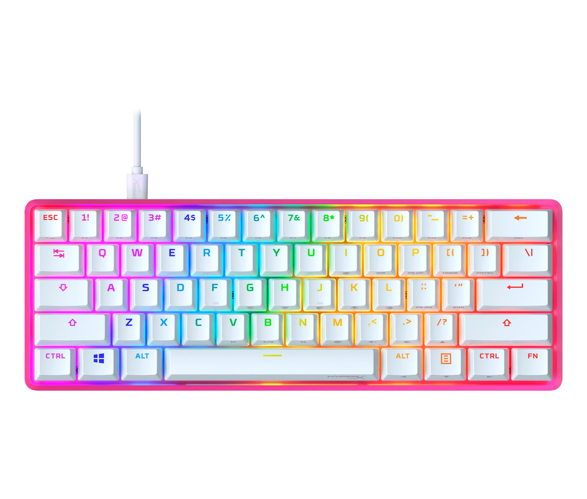 HyperX Alloy Origins 60 Pink - Mechanical Gaming Keyboard - HX Red (572Y6AA)