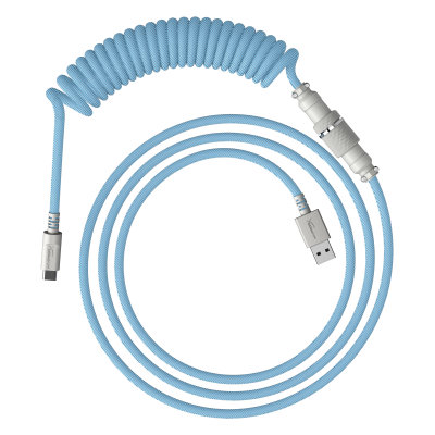 HyperX USB-C Coiled Cable Light Blue-White (6J680AA)