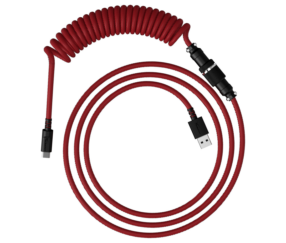 HyperX USB-C Coiled Cable Red-Black (6J677AA)